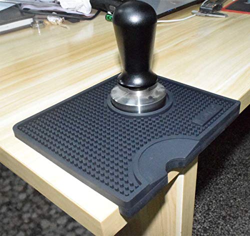 Espresso Tamping Mat I Food Safe Rubber Coffee Tamper Mat I Portafilter Mat For Baristas I Coffee Tamp Mat I Waterproof