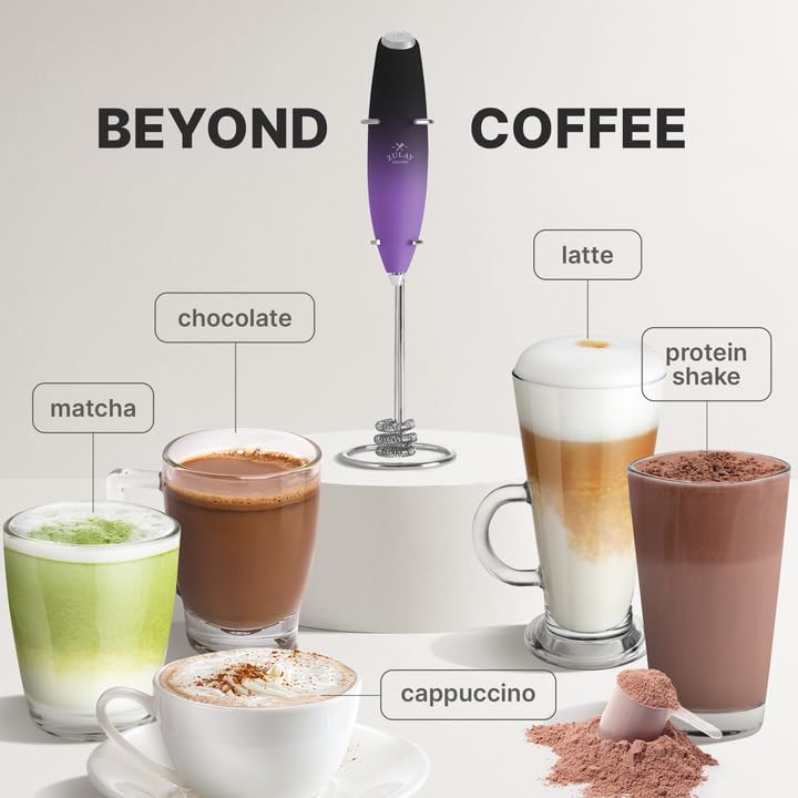 Zulay Powerful Milk Frother for Coffee with Upgraded Titanium Motor