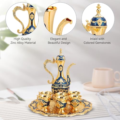 Tea Service Set with Tray and Cups