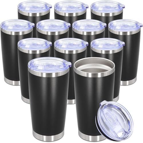 20oz Tumbler Stainless Steel Tumbler Coffee Tumbler with Lid Black