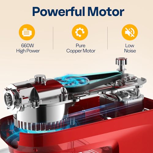 9-in-1 Stand Mixer with Fermentation & Timer, 7.5-Quart, Red