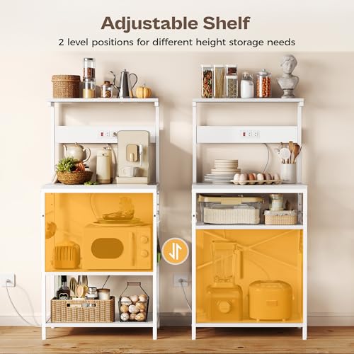 Kitchen Bakers Rack with Power Outlet