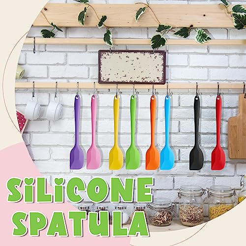 54 Pcs Silicone Spatulas Set 9 Colors (54 Count)