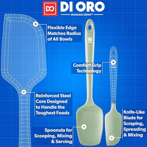 DI ORO Silicone Spatula Set (3 Count)