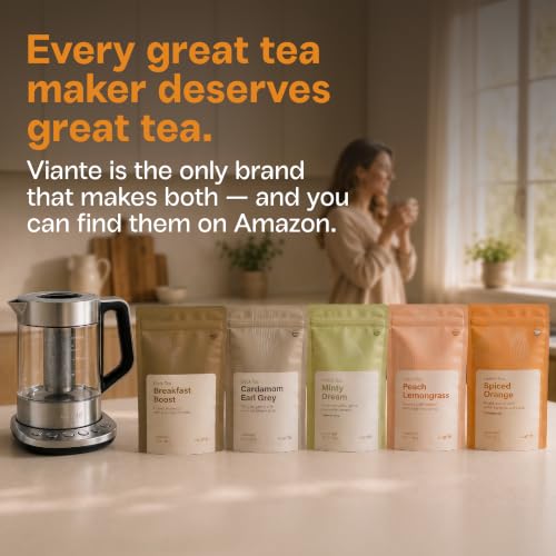 Viante Alba Electric Tea Kettle With Infuser