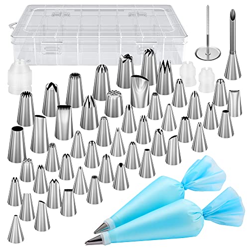 54 Piping Bags and Tips Set Frosting Piping Kit for Beginners & Pros