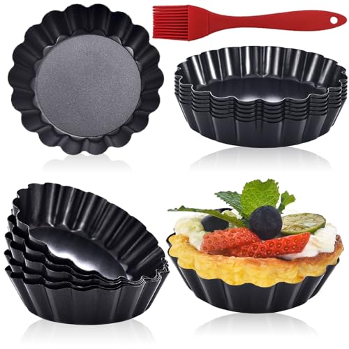 12Pack Mini Tart Pans Removable Botttom 3 Inch Tart Pan