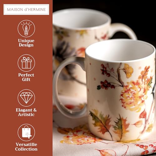 Coffee Mug with Handles Tea Cups (2 Count)
