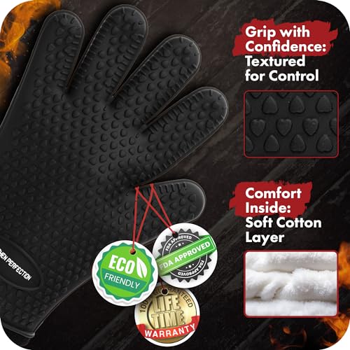 XL Silicone Smoker BBQ Gloves (2 Count)