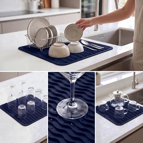 Silicone Dish Drying Mat for Multiple Usage