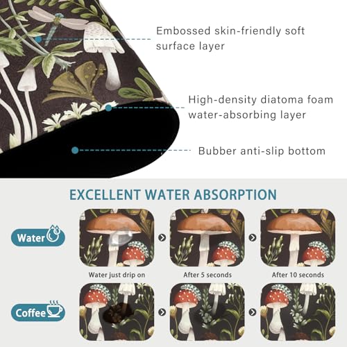 19.5" x 12" Dish Drying Mat & 24" x 5.5" Sink Splash Guard