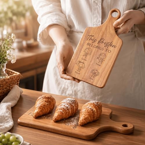 Personalized Family Member Cutting Board for Dad Mom Grandma Grandpa