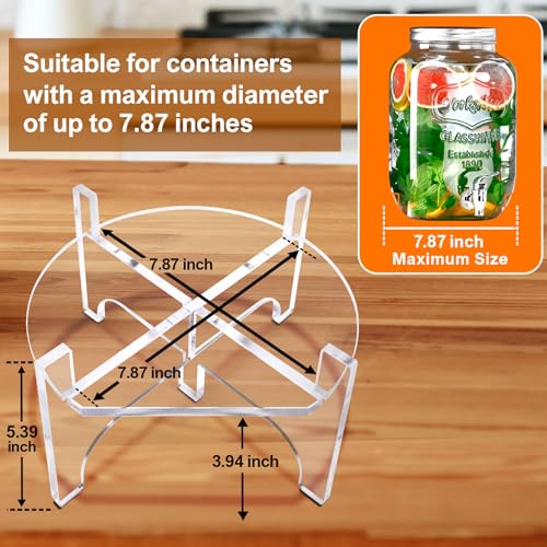 Acrylic Glass Drink Dispenser Stand