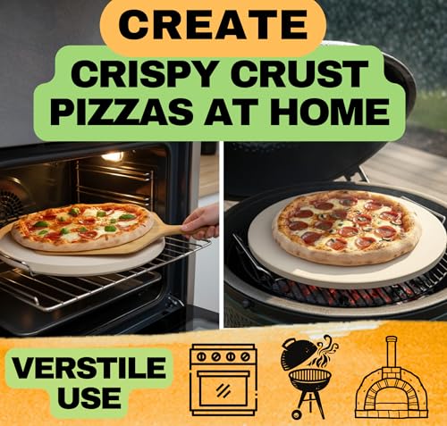Large Pizza Stone for Oven 16 inch