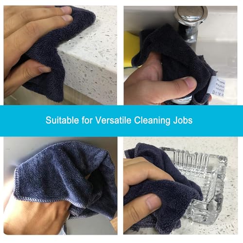 Premium 400 GSM Microfiber Cleaning Cloths (6 Count)