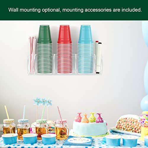 Triple Cup Holder With Marker Slot