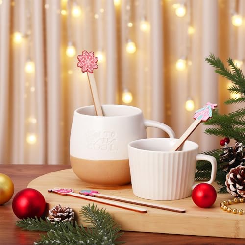 120 Pcs Gingerbread Christmas Stir Sticks Drink Coffee Stirrers (120 Count)