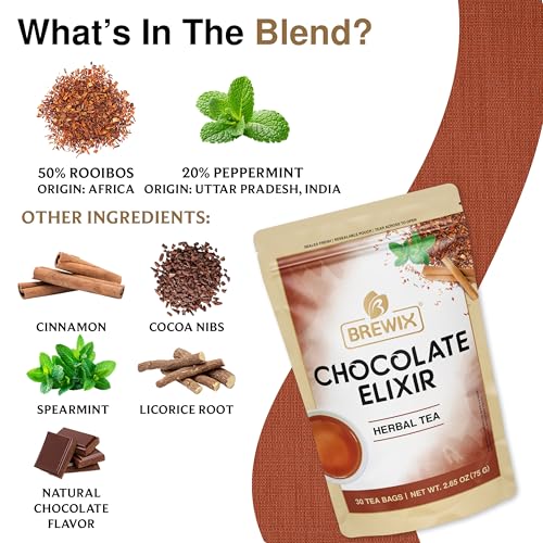 Chocolate Elixir Rooibos Herbal Tea (30 Count)