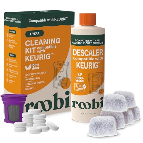 Keurig Compatible Descaling Solution & Cleaning Kit (16.9 Fl Oz)