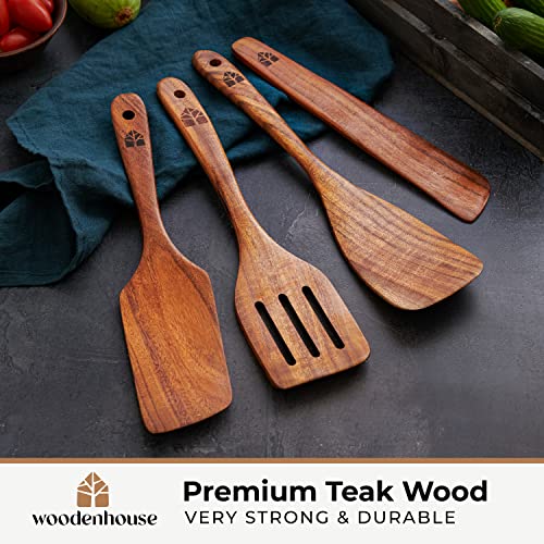 Wooden Spatula for Cooking (4 Count)
