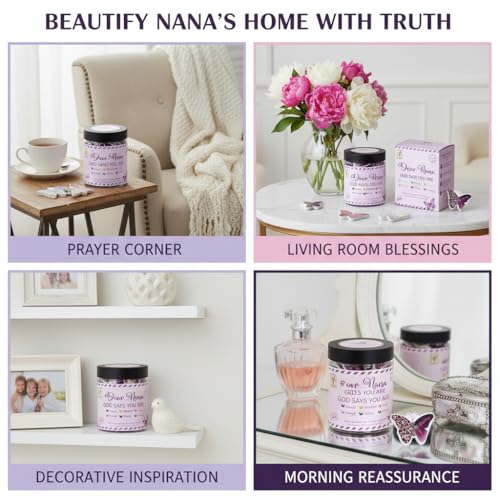 Positive Santa Claus Christmas Jar with 60 Daily Affirmation Cards
