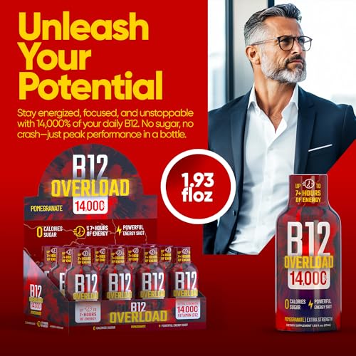 B12 Overload Extra Strength Energy Shot (23.16 Fl Oz)