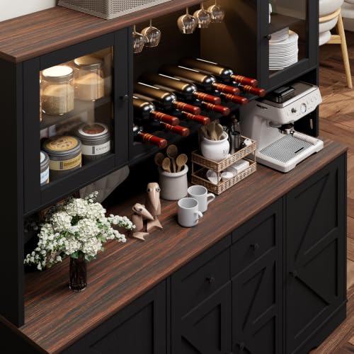 68" Tall Kitchen Pantry Storage Cabinet with Charging Station