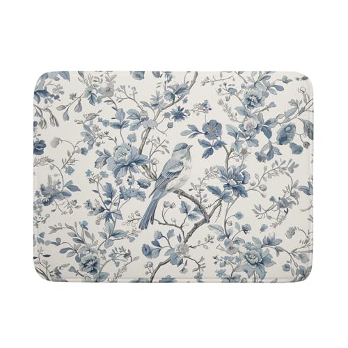 Chinoiserie Trees Dish Drying Mat for Kitchen Counter
