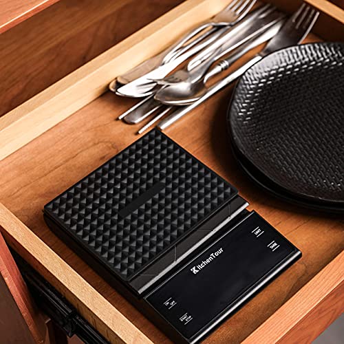 KitchenTour Coffee Scale with Timer for Brew Artisanal Java