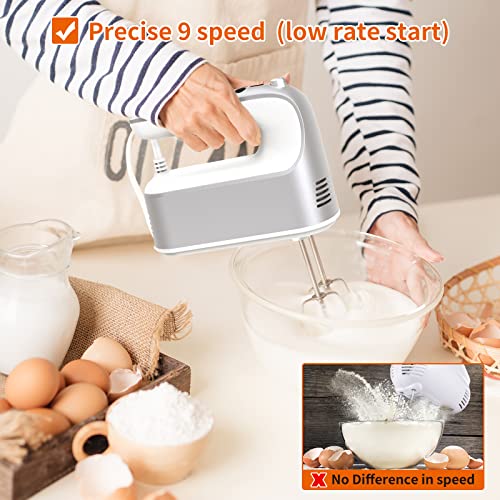 9 Speed Digital Hand Mixer Electric