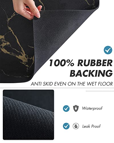 Coffee Mat Hide Stain Rubber Backed Absorbent Dish Drying Mat for Kitchen Counter