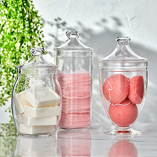 Adore Plastic Apothecary Jars (3 Count)