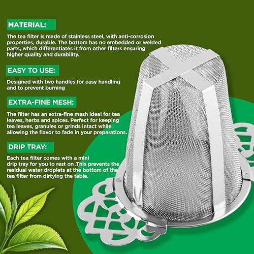 Stainless Steel Tea Infusers Set of 2 (2 Count)