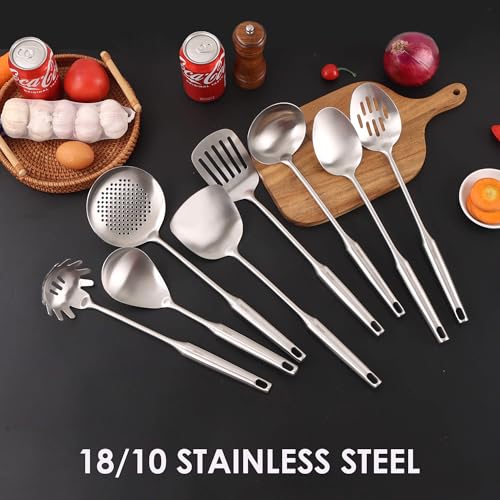 18 10 Stainless Steel Kitchen Utensils Set (8 Count)