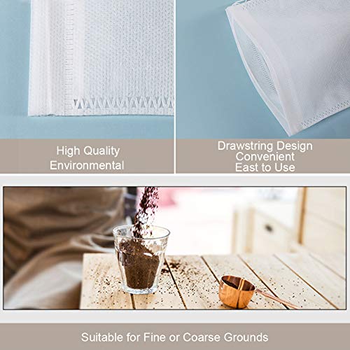 6x10 Inch Cold Brew Coffee Filter Bags (50 Count)