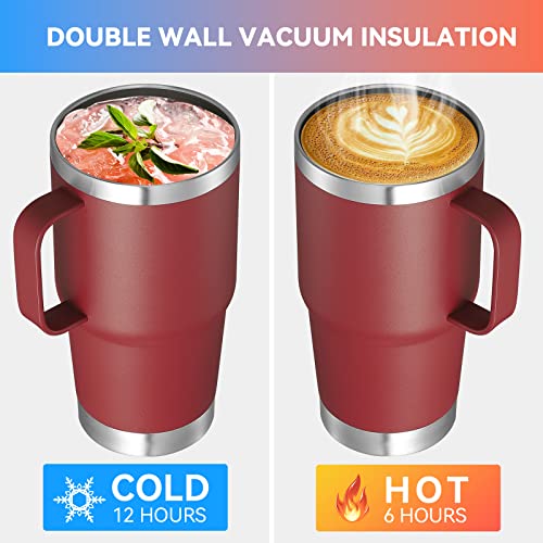 20 oz Insulated Travel Coffee Mugs Set of 12 (12 Count)