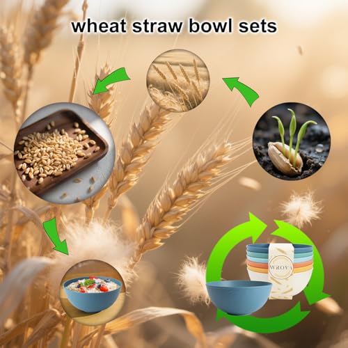 Wheat Straw Bowls for Kitchen