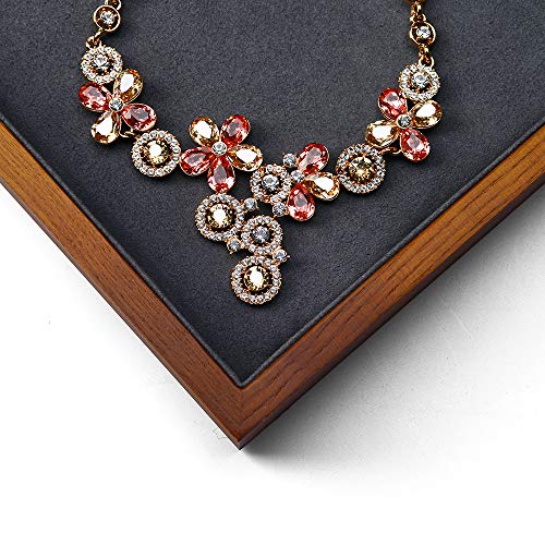 Wood Flat Jewelry Tray Stackable Jewelry Drawer Organizer Showcase Jewelry Holder