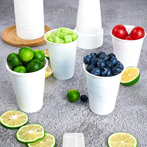 2000 Pack 9 oz White Plastic Cups (2000 Count)