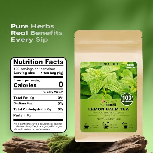 Lemon Balm Tea Bags (100 Count)