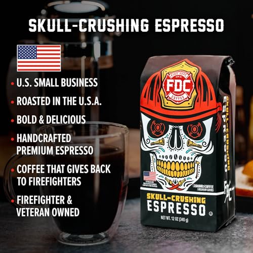 Skull Crushing Espresso Ground Coffee (24 Ounce)