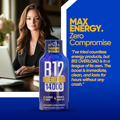 B12 Overload Extra Strength Energy Shot (23.16 Fl Oz)