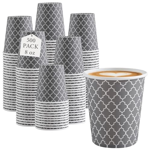Coffee Cups 8 oz 500 Pack (500 Count)