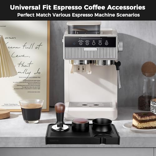 Silicone Espresso Tamping Mat for Counter Coffee Tamper Mat Black