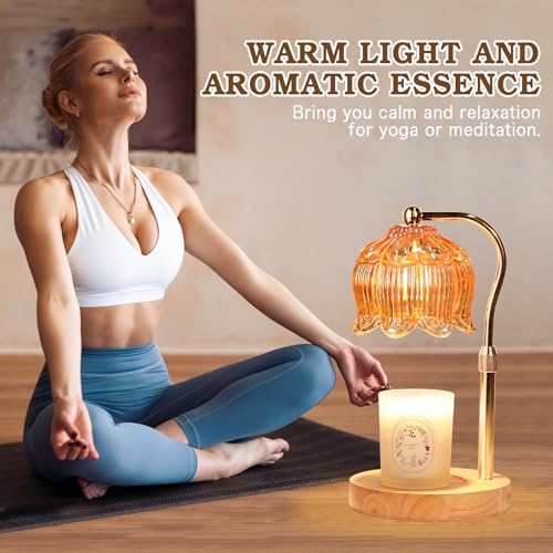 Flower Candle Warmer Lamp with Timer