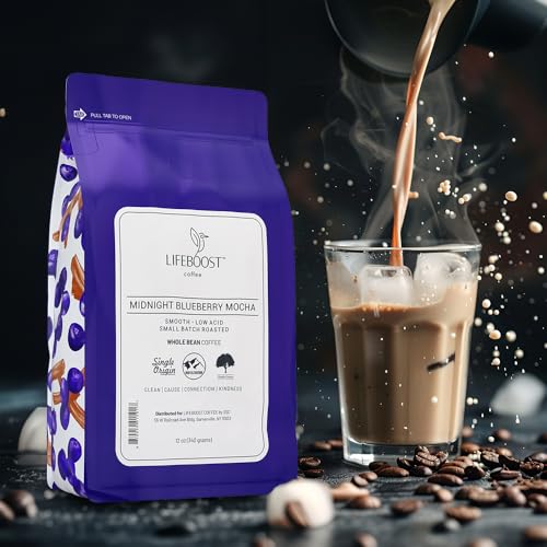 Midnight Blueberry Mocha Whole Bean Coffee (12 Ounce)