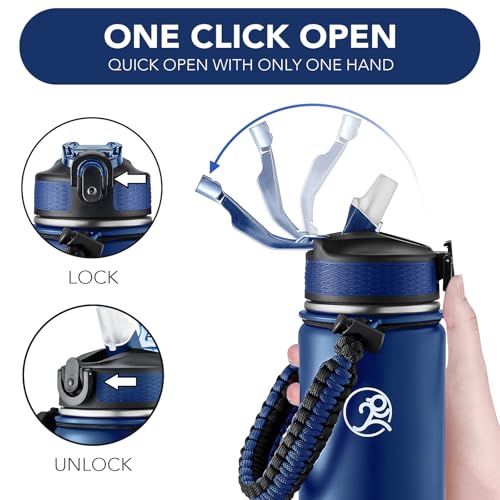 24oz Insulated Stainless Steel Travel Water Bottle