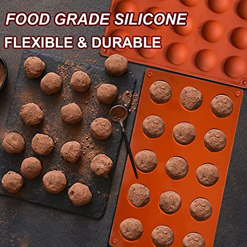 Small 15 Cavity Semi Sphere Silicone Molds Non (81 Count)