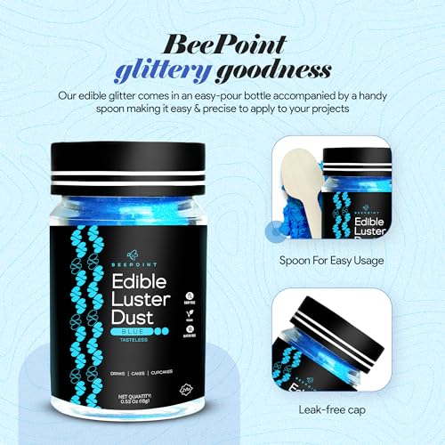 Blue Edible Luster Dust 15g
