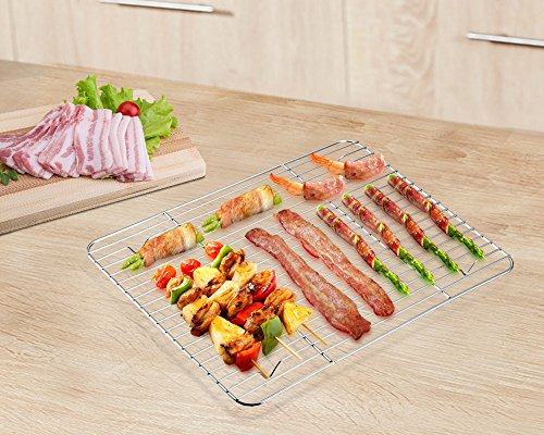 9.7" x 7.3" Cooling Baking Wire Racks Pack of 2
